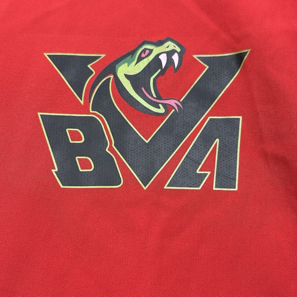 Novus Bva Team Warmup Spring Training Wind Breaker Medium Pullover Snake Logo View 5